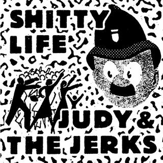 Drawing of crowd yelling at police officer with band names